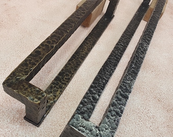 Solid Wrought Iron Large Door Handle for Barn Gate and Shed