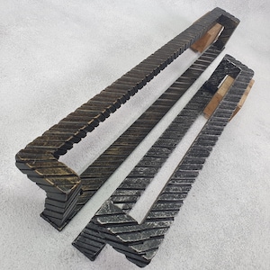 Handcrafted Iron Steel Front Door Pull Large Gate Handle