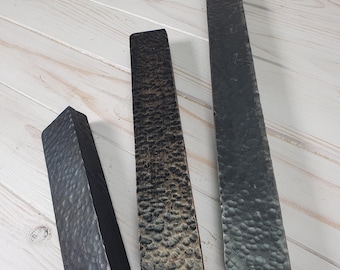 Rustic Forged Cabinet Pulls: Artisan-Crafted Industrial Kitchen Hardware with Distressed Finish