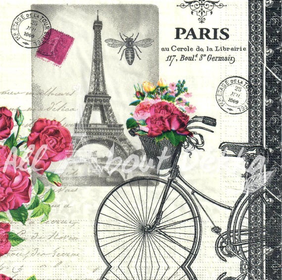 33 x 33cm Christmas 3-ply 4 Paper Napkins for Decoupage Crystals Blue 4 Individual Napkins for Craft and Napkin Art.