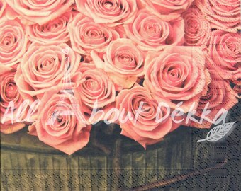 Comprar Servilletas Para Decoupage ENCHANTING ROSE VINTAGE ROSE