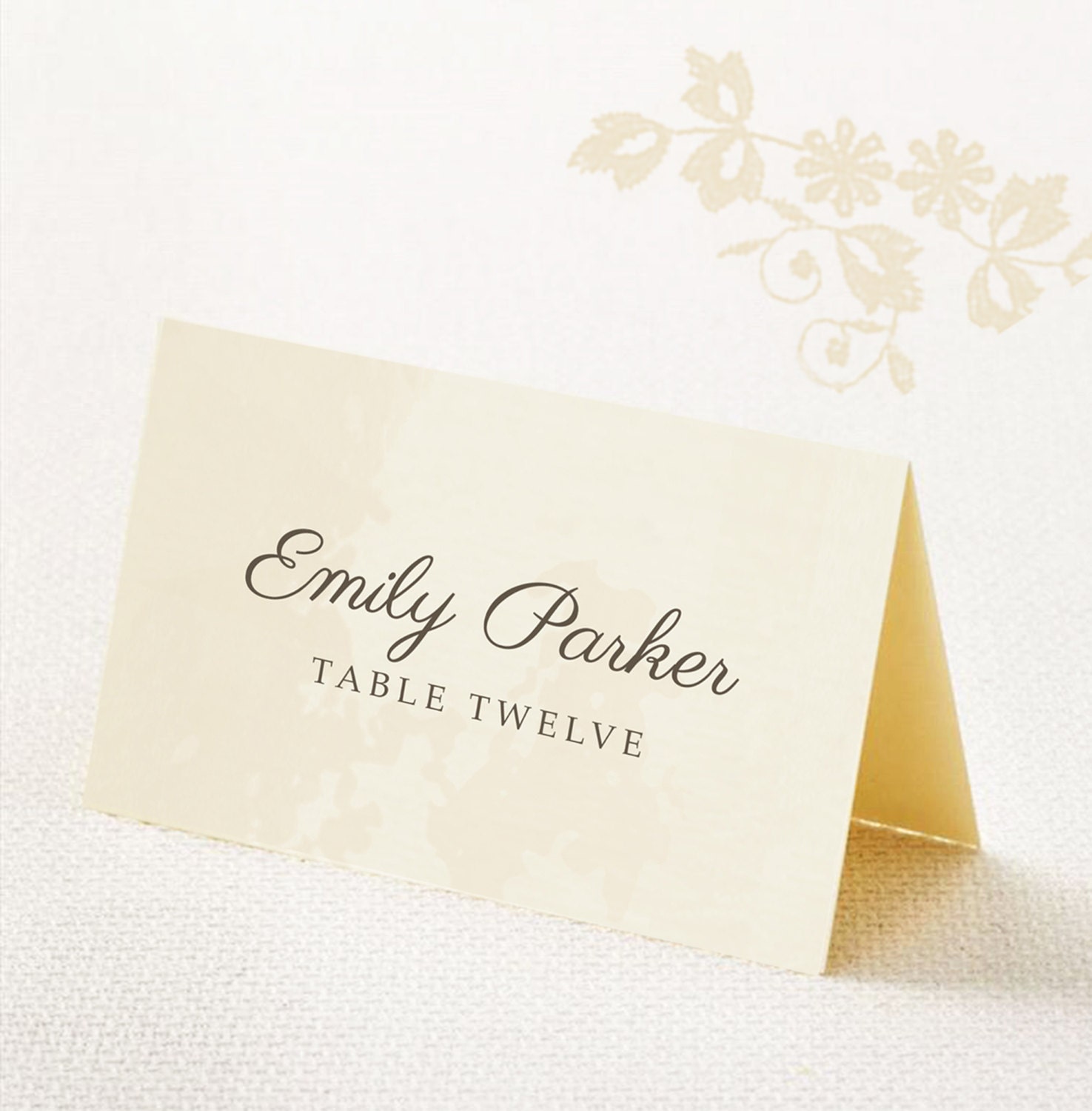 Wedding Place Cards Printable Place Card Template DIY Card - Etsy