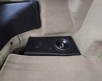 R129 Rear 6.5&quot; Subwoofer box for Mercedes 90-02 fits Trunk CD changer area