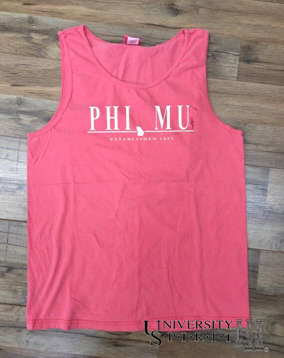 Comfort Colors Tank With Sorority Bar 