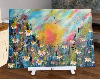 Daze of Daisies Original Acrylic Painting On Canvas