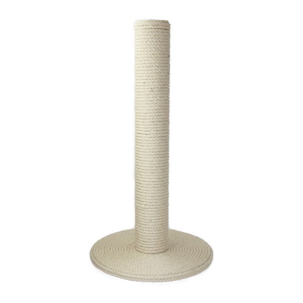 KATI (Huge) - Handmade Sisal Cat Scratching Post 90cm (35.3") - Coloured Base Option