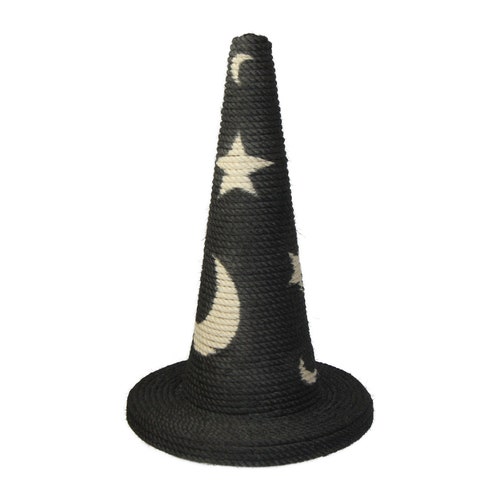 The Wizard's Hat: Magic Edition - Grand poteau à gratter pour chat en sisal fait à la main - Choisissez votre couleur préférée