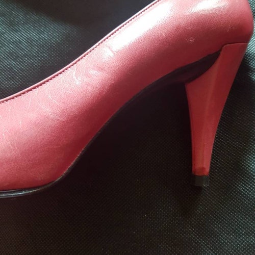 Vintage Christian Dior pumps in popular pink leather