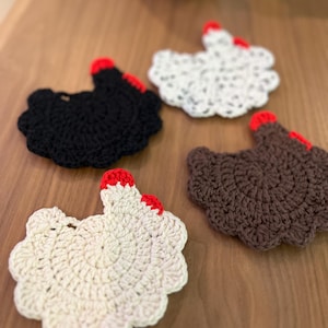 Chicken Drink Coasters Set of 4