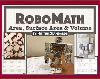 ROBOMATH , School Math Project, Printable Math Activity, Math Teacher Resource, Homeschool Math Activity, Math Game for Kids, Math Game