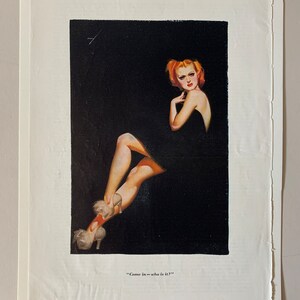 George Petty Illustration From Page 34 Esquire Magazine September 1936