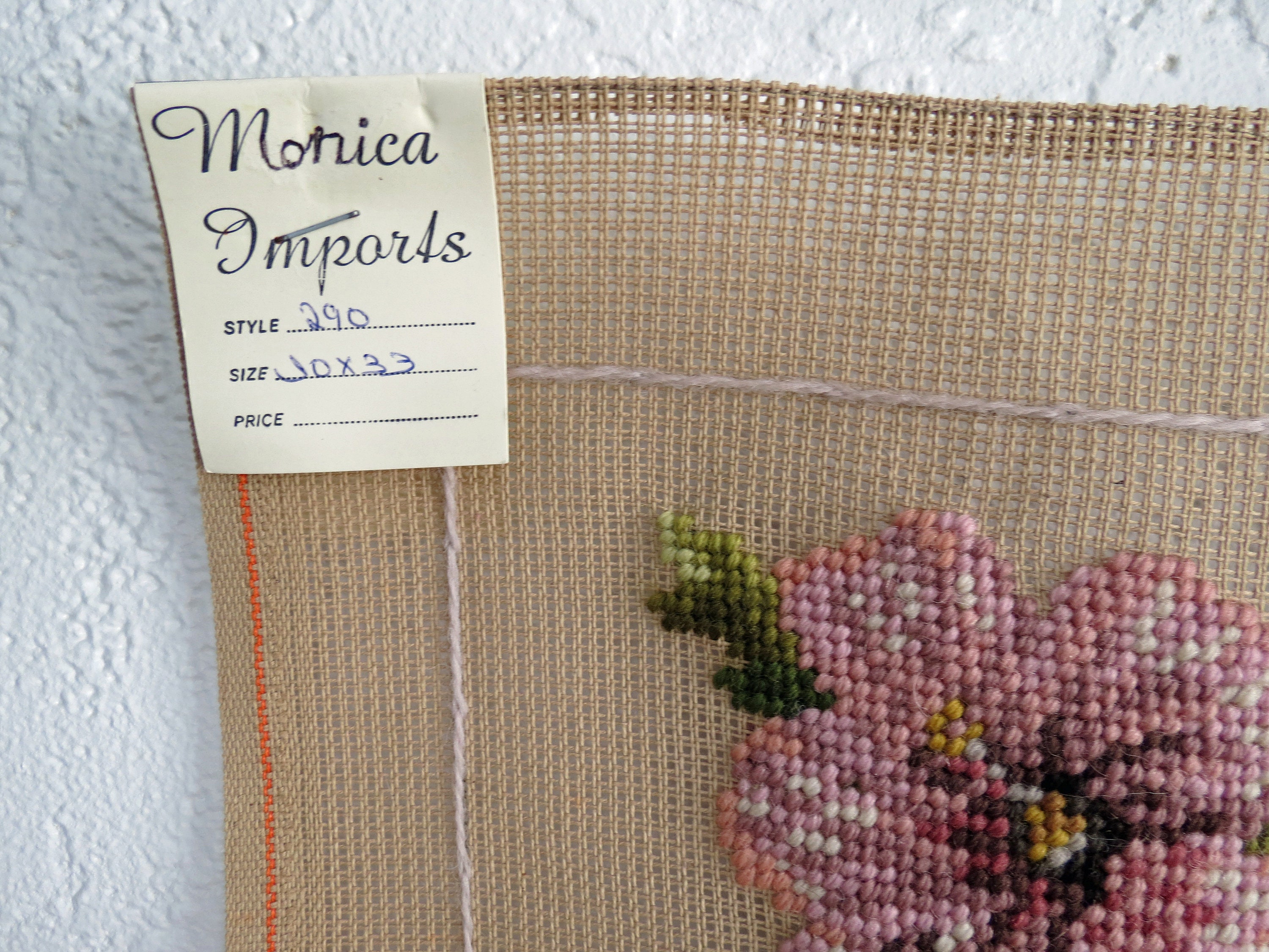 Floral PREWORKED Needlepoint Canvases multiples Available for Discount