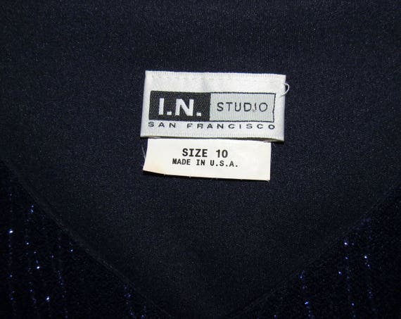 Rare I.N. Studio of San Francisco Midnight Blue J… - image 5