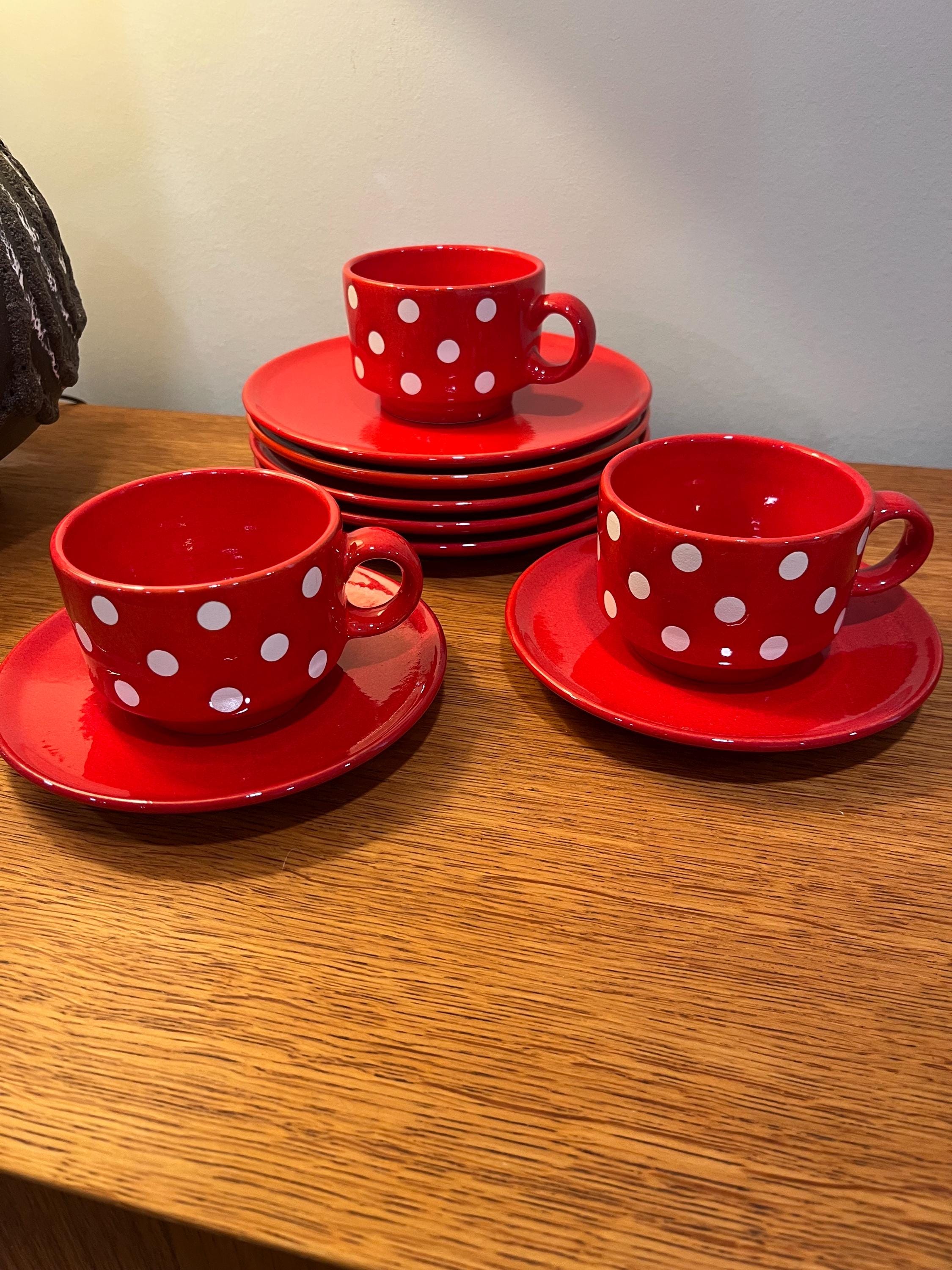 Vintage Polka Dot Bowl Sets - Etsy