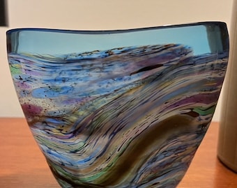 Art Glass Vase Signed by Ed Francis