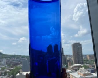 PLUS Glass Studio Cobalt Blue Vase