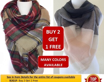 Blanket Scarf, Plaid blanket scarf, Tartan plaid scarf, Zara blanket scarf, Tartan scarf, Oversized scarf, Oversized plaid scarf