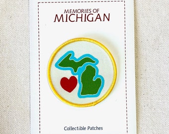 Michigan - Mitten Love -Woven Patch