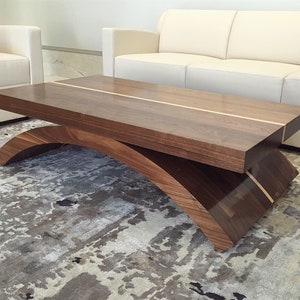 Solid Walnut Arch Coffee Table