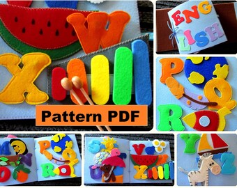 alphabet quiet book etsy