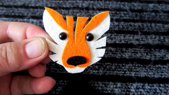 Tiger Felt Pattern Pdf And Instruction Toy Felt Pattern Pdf And Tutorial Tiger Mobile Toy Pattern Felt Sewing For Beginners