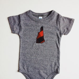 New Hampshire Baby Bodysuit Flannel image 1