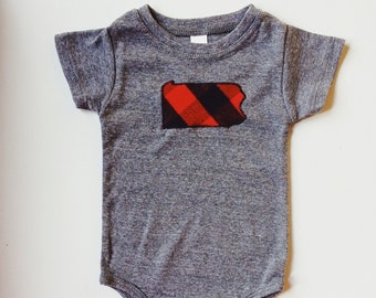 Pennsylvania Baby Bodysuit - Flannel