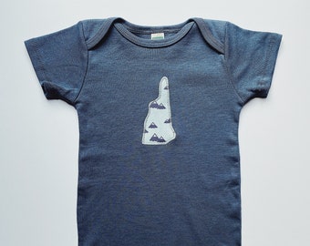 New Hampshire Baby Bodysuit - Organic Mountains