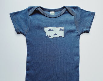 Montana Baby Bodysuit - Organic Mountains