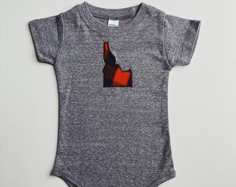 Idaho Baby Bodysuit - Flannel