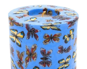 Butterfly Swazi Candle (Red or Blue) - Fair Trade & Ethical