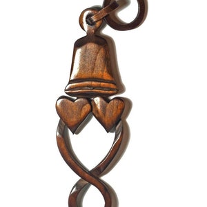 Marriage Celebration Love Spoon - Free Engraving of Names & Date on Hand-carved Welsh Love Spoons