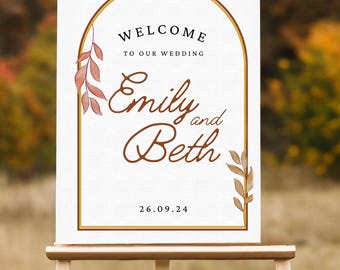 Minimalist Welcome Sign for Events, Custom Wedding Print, Welcome Wedding, Wedding Decoration, Classic Wedding Welcome