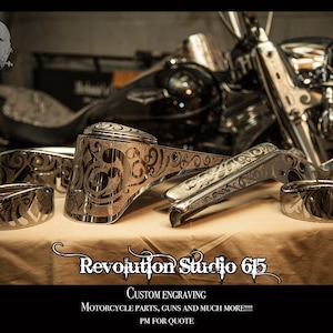 Peças de motocicleta gravadas personalizadas