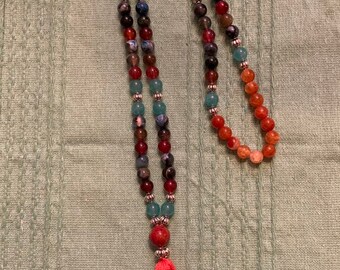 Pierres semi-précieuses japa mala 108