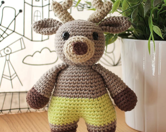Reindeer - Animalius. Amigurumi Pattern PDF, Animal Toy, Deer Nursery Doll, Nice Crochet, Cute Children Gift, DIY, Crafts, Instant download