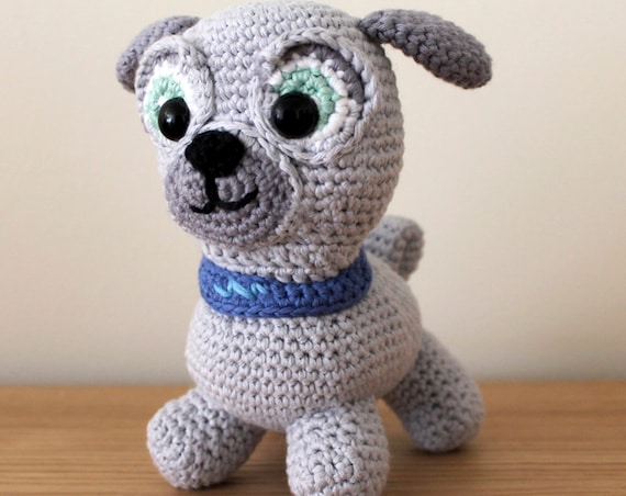 Bingo - Soft Toys. Amigurumi Pattern PDF, Puppy Dog Pals, Puppy Doll, Pug, Pugster, Nursery Crochet, Kids Gift, Dog Toy, DIY, Digital File