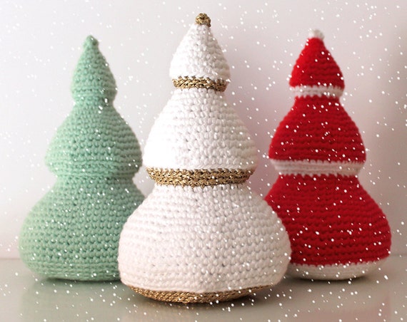 Christmas Trees - Christmas Patterns. Amigurumi Pattern PDF.