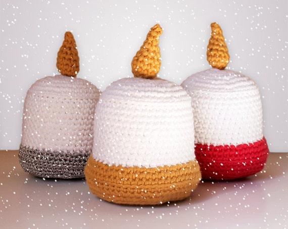 Candles - Christmas Patterns. Amigurumi Pattern PDF.