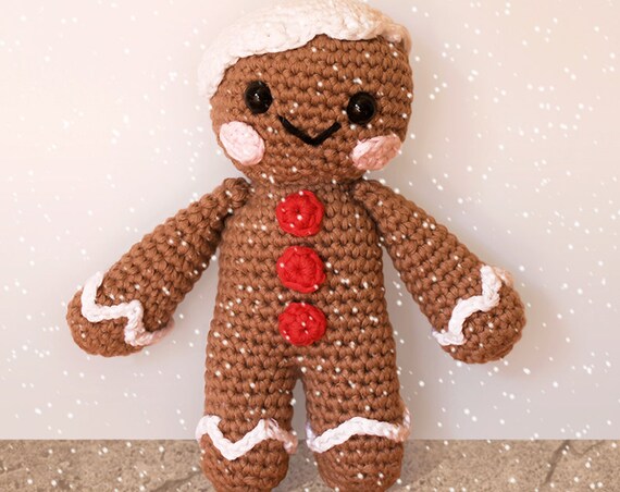 Gingerbread Man - Christmas Patterns. Amigurumi Pattern PDF.