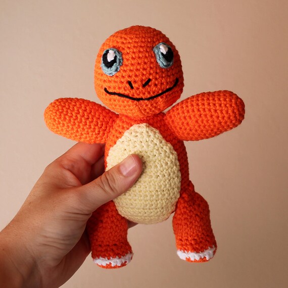 Charmander - Pokemon. Amigurumi Toy, Orange Dragon Toy, Geek Crochet, Cute Children Gift, DIY, Crochet Doll, Made to Order, Art Crafts