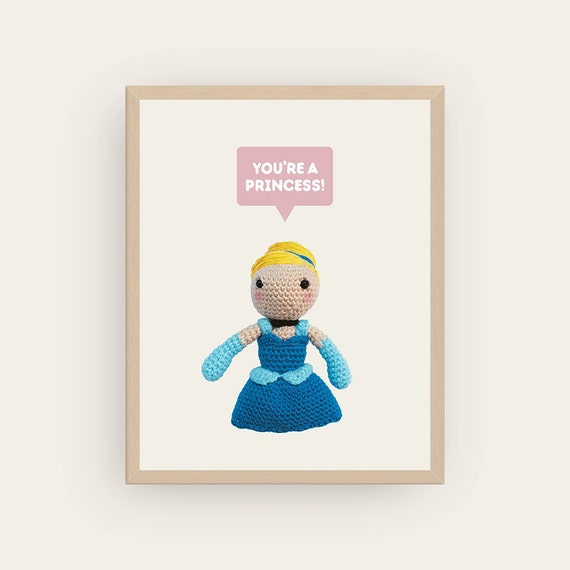 Cinderella: You're a Princess! Amigurumis Prints.