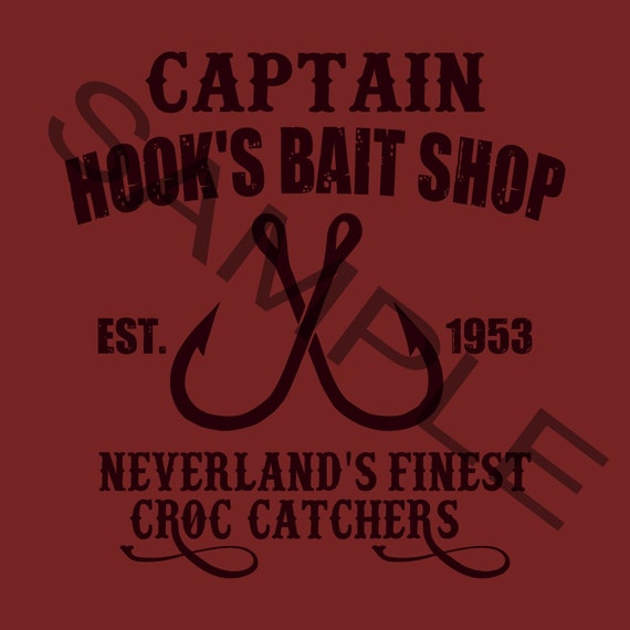 Captain Hook's Bait Shop DIGITAL Download, Printable, SVG, Cut