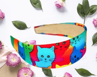 Cotton Fabric Headband: Handmade 1.5" Fashion Hair Band