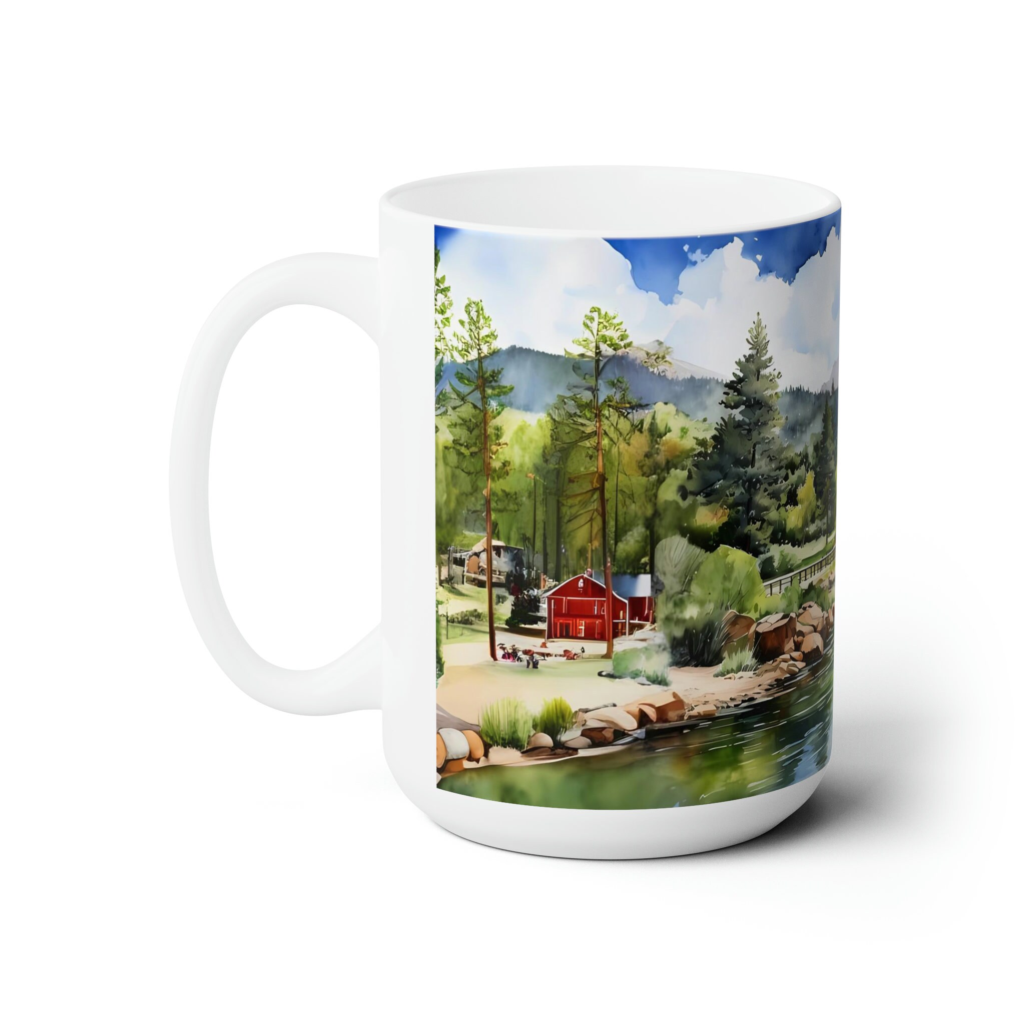 Ester Park, Colorado, Ceramic Mug 15oz, watercolor art, Travel gift, Souvenir gift.