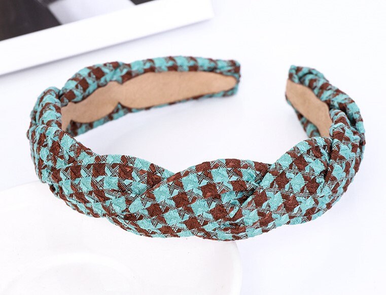 NEW Haymarket Check Headband - Handmade! Haymarket Head Warmer - Poppy - Ear Warmer - Red - Etsy main image 2