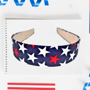 Stars for You Headband by FunPrintColorado, red and blue,4th of July,july 4,patriotic,stars,america military,hairband,