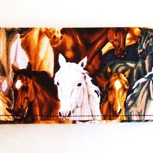 Wild Colorado Horses Tri Fold Wallet Women's Clutch
