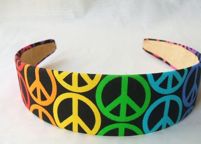 New Peace Collection Headband by FunPrintsColoradogirl | Etsy