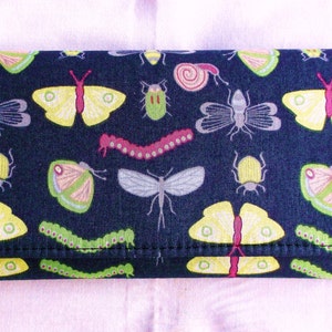 Butterflies Wallets in dark gray background, clutch, gifts ideas for women,Tri fold, everyday wallet